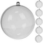 Ruhhy Átlátszó festhető gömb 10 cm - 5 db