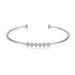 Rosato Masszív ezüst karkötő medálokhoz Storie RZB038 5, 8 cm