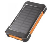 LogiLink Napelemes akkumulátor 6000 mAh, vaku, 2x USB-A, 1x USB-C, fekete-narancs (PA0321)