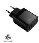 FIXED Travel USB-C, USB-A hálózati töltő 20W fekete (FIXC20N-CU-BK)