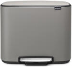 Brabantia Bo Pedal Bin pedálos szelektív szemetes - betonszürke ásványi textúra 3x11L (121524)