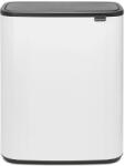 Brabantia Bo Touch Bin XXL nyomófedeles szelektív szemetes - fehér 2x30L (221408)
