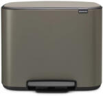 Brabantia Bo Pedal Bin pedálos szelektív szemetes - platinaszürke 3x11L (121067)
