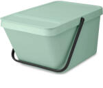 Brabantia Sort & Go Stackable Waste Bin halmozható szelektív szemetes felnyitható fedéllel - jáde zöld 20L (277764)