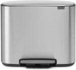 Brabantia Bo Pedal Bin pedálos szelektív szemetes - rozsdamentes acél, selyem ujjlenyomatmentes 11+23L (121241)