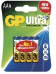 GP Batteries Elem 1.5V mikroceruza, AAA GP PLUS ULTRA Alkáli 3+1 db/bliszter, B1711N (GP-LR03PlusU3+1)