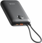 SWISSTEN Voltbox 35 W 20000 mAh beépített USB-C és Lightning kábellel, fekete (22013937)