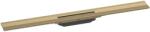 Hansgrohe RainDrain Flex - Rigolă liniară de duș cu grătar din inox 800, montare pe perete, opțiune scurtare, bronz periat 56051140 (56051140)