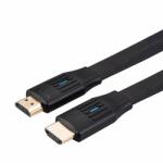 Roline Кабел Roline 11.99. 5906, HDMI(м) към HDMI(м), плосък, 1m, черен (11.99.5906)
