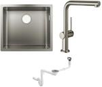Hansgrohe Készlet acél mosogató Hansgrohe S 71 43427800, konyhai csaptelep Hansgrohe Talis M54 72809800, 43921800