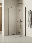 NEW TRENDY New Soleo Gunmetal Brushed zuhanykabin 100x90 cm négyszögletes grafit csiszolt/átlátszó üveg K-2232