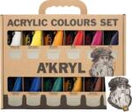 Renesans A'Kryl Комплект акрилни бои 12 x 100 ml (<![CDATA[02.1906]]>)