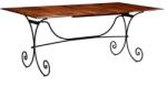 vidaXL tömör fa étkezőasztal mézszínű felülettel 200 x 100 x 76 cm (245643)