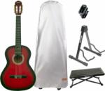 Pasadena SC041 Premium SET 4/4 Red Burst Chitară clasică