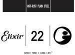Elixir 13022 Anti-Rust Plain Steel Single String . 022 Coardă individuală pentru chitară (13022)