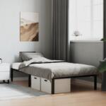 vidaXL fekete fém ágykeret 107 x 203 cm (373651)