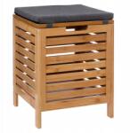 5five Simply Smart Szennyestartó Kosár Fürdőszobai Ülőke Bambusz Barna 35X49 CM 2IN1 130KG-IG (174784)