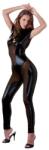 Cottelli Collection Glossy jumpsuit with sheer inserts and zippers at the chest and crotch Cottelli Collection XL