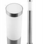 Polux LED-es kerti lámpa Kültéri lámpatest álló oszlop E27 IP44 1m Inox Livia (200495)