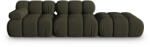 Micadoni Canapea modulara Bellis cu 3 locuri si tapiterie din tesatura 3D, verde (MIC_SET3R_191_F1_BELLIS4) Canapea