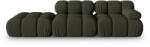 Micadoni Canapea modulara Bellis cu 3 locuri si tapiterie din tesatura 3D, verde (MIC_SET3L_191_F1_BELLIS4) Canapea