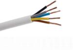 ROMCAB Cablu Electric flexibil H05VV-F - MYYM 5x1, 5 Manta de culoare alba din PVC - 300/500 V - colac 100m (404545)