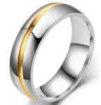 HARAHU LO-17382 Férfi Gyűrű - Ezüst/Arany/59mm KP17382