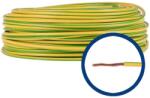 ROMCAB Conductor Cupru Flexibil MYF 1x1 Galben-Verde (H05V-K) Manta din PVC - 300/500 V - colac 100m (707913v-g)