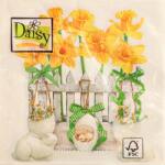 Daisy Szalvéta 3 rétegű 33x33cm 20db/csomag sárga nárcisz 008701 (008701)