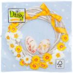 Daisy Szalvéta 3 rétegű 33x33cm 20db/csomag Húsvéti koszorú tojásokkal 0074 (007401)