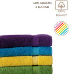 Kartaltex 5db 30x50cm frottír törölköző csomag, szálloda minőség (400g/m2)