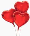  Héliumos luficsokor 3db 60cm-es nagy szív lufi, szerelem, szív, Valentin nap - INGYENES GLS szállítással (LUFI910977)