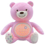 Chicco Baby Bear plüss maci projektorvetítö és éjszakai lámpa rózsaszín - kreativjatek
