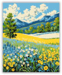  Hegyi Virágok Tánca - számfestő készlet