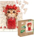 Milliwood Дървен пъзел Milliwood, Celebrating, 50 части - Коте и обич (XS-Kitty-5041) - bright-toys