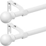 Whimlets Set 2 Galerii pentru Perdea cu Finiale Rotunde, 76 - 151 cm, Diametru 1.6 cm, Suporturi Incluse pentru Living si Exterior (TAM184) Suport draperie