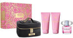 Versace Bright Crystal Szett - EDT 90 ml + Testápoló 100 ml + Tusfürdő 100 ml + Neszesszertáska - parfumcenter