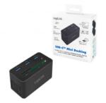 LogiLink USB 3.2 Gen 1 dokkoló állomás, USB-C, 10 portos, PD, mini, fekete (UA0370) (UA0370)