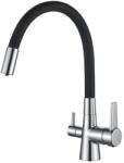 Bivio csaptelep víztisztítóhoz 3-utas, KRÓM, FLEXIMOVE (3W-CR-FLX)
