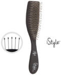 Olivia Garden Perie pentru par cu structura groasa Essential Style Wet Thick Hair Black Matt (5414343020871)