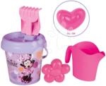 Smoby Set găleată Minnie Medium Garnished Bucket Life Smoby cu stropitoare 6 piese 18 cm înălțime de la 18 luni (SM862197)