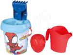Smoby Set găleată Spidey Medium Garnished Bucket Life Smoby cu stropitoare 6 piese 18 cm înălțime de la 18 luni (SM862194)