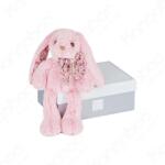 Doudou COPAINS CALINS - nyuszi rose 25cm rose
