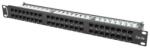 Lanberg Patch panel CAT5e UTP 48 PORT 1U 19" fekete (PPU5-1048-B) (PPU5-1048-B)