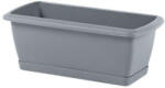 Prosperplast Respana Set Kőhatású Műanyag Balkonláda Szürke 88, 5 cm, 10db-os csomag (ISE900P-405U)