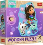 Trefl Puzzle Trefl, Gabby's Dollhouse, puzzle din lemn, 50 piese