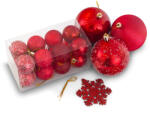  Karácsonyi gömbök 30db Red (BAI9730)