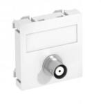 OBO Bettermann 6105018 MTG-BC F RW1 Modul 45 BNC csatlakozóaljzat egyes hüvely-hüvely 45x45mm hófehér (6105018)