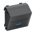 OBO Bettermann 6104889 MTS-U3A S SWGR1 Modul 45 USB 3.0 A csatl. aljz. Hüvely csavaros rögzítéssel 45x45mm szürkésfekete (6104889)