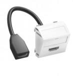 OBO Bettermann 6104838 MTS-HD F RW1 Modul 45 HDMI csatl. aljz. kábellel hüvely-hüvely 45x45mm hófehér (6104838)